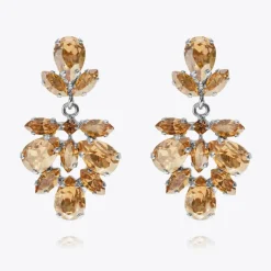 Caroline Svedbom Isabel Earrings Golden Shadow Clearance