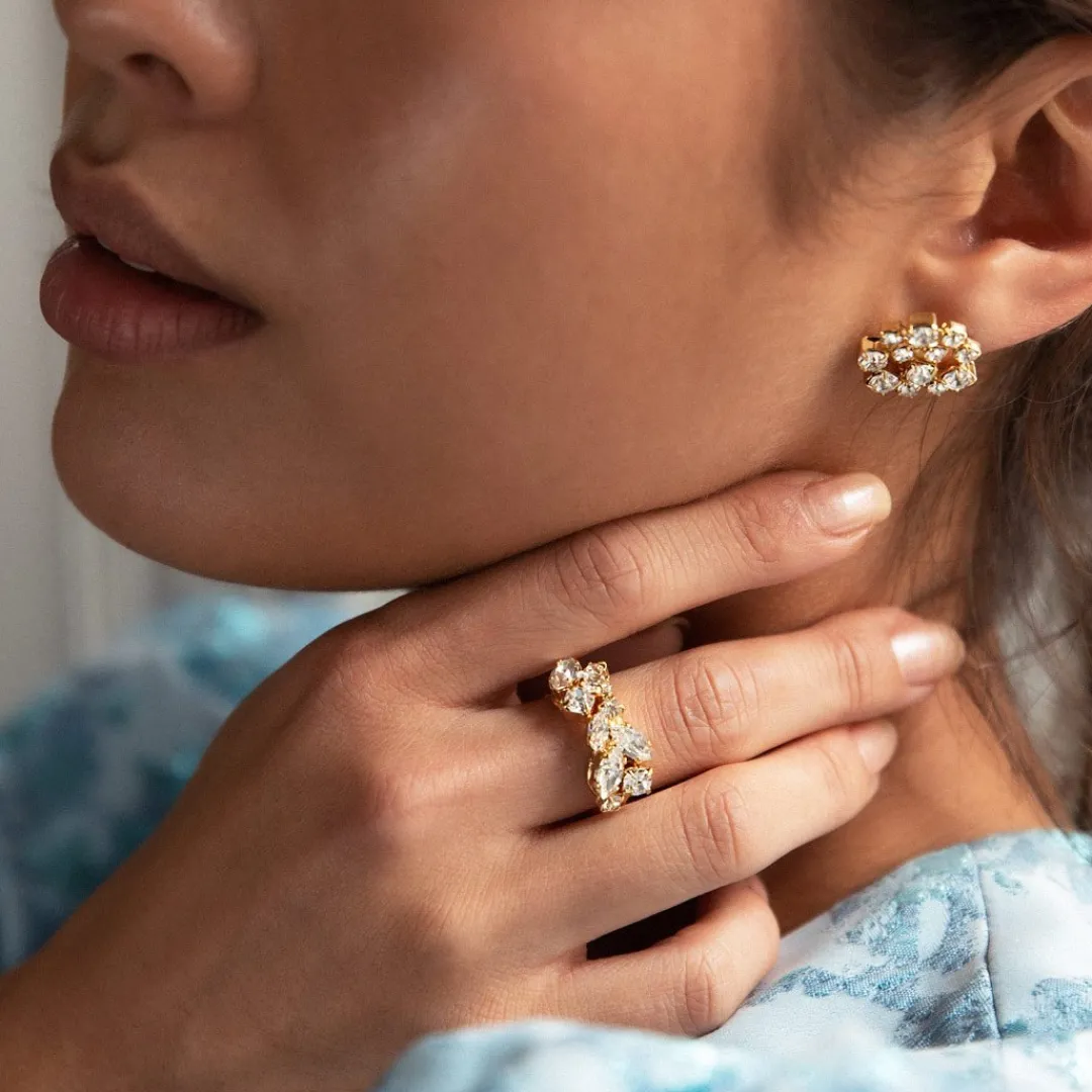 Caroline Svedbom Kassandra Earrings Crystal Outlet