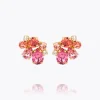 Caroline Svedbom Katie Earrings Coral Combo New