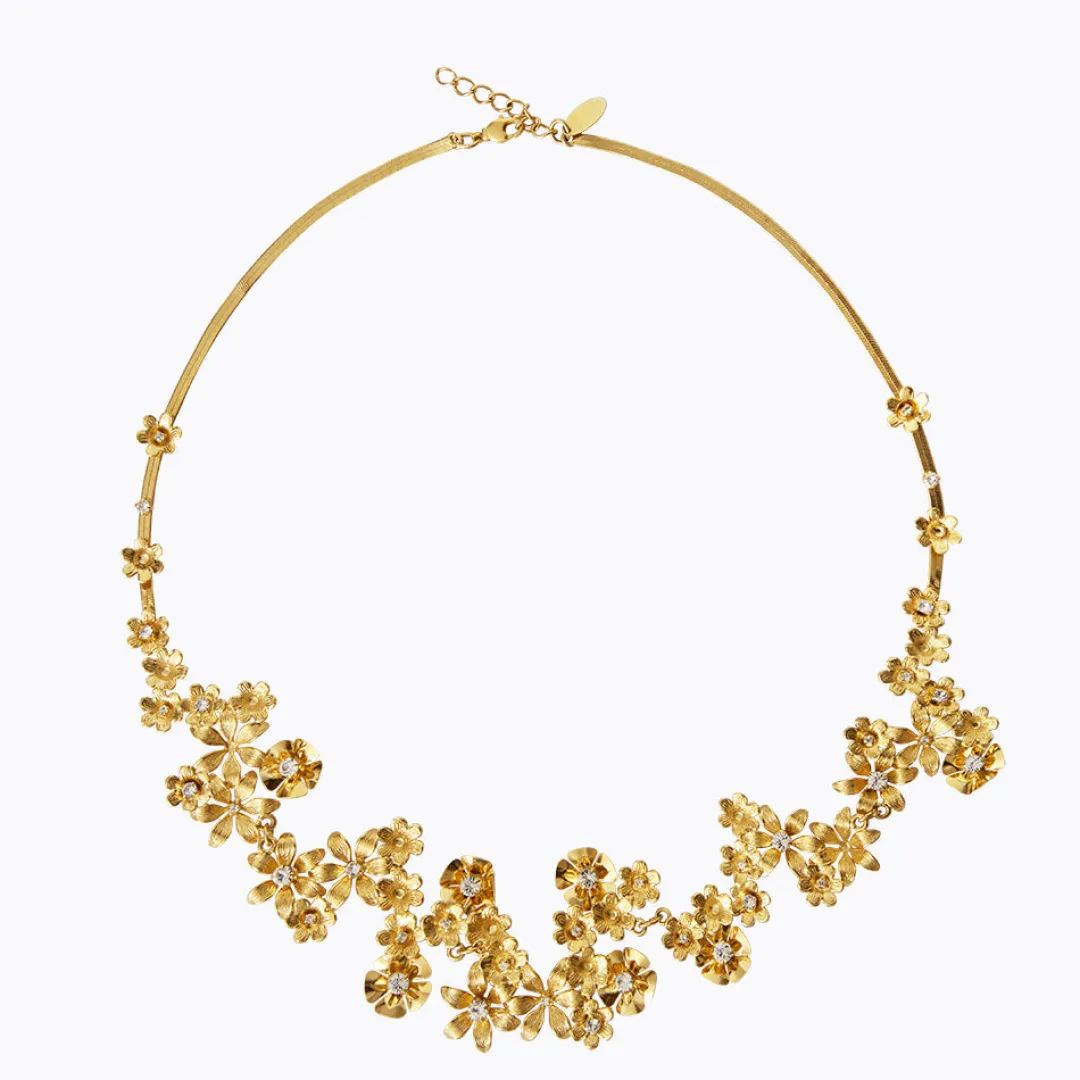 Caroline Svedbom Laurel Necklace/Crystal Clearance