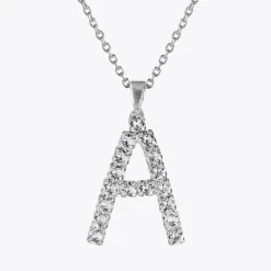 Caroline Svedbom Letter Necklace A/Crystal New