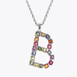 Caroline Svedbom Letter Necklace B/Rainbow Combo Shop