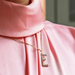 Caroline Svedbom Letter Necklace E/Rainbow Combo Sale