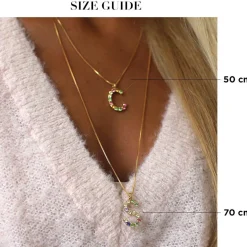 Caroline Svedbom Letter Necklace F/Rainbow Combo Outlet