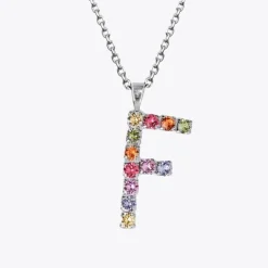 Caroline Svedbom Letter Necklace F/Rainbow Combo Outlet