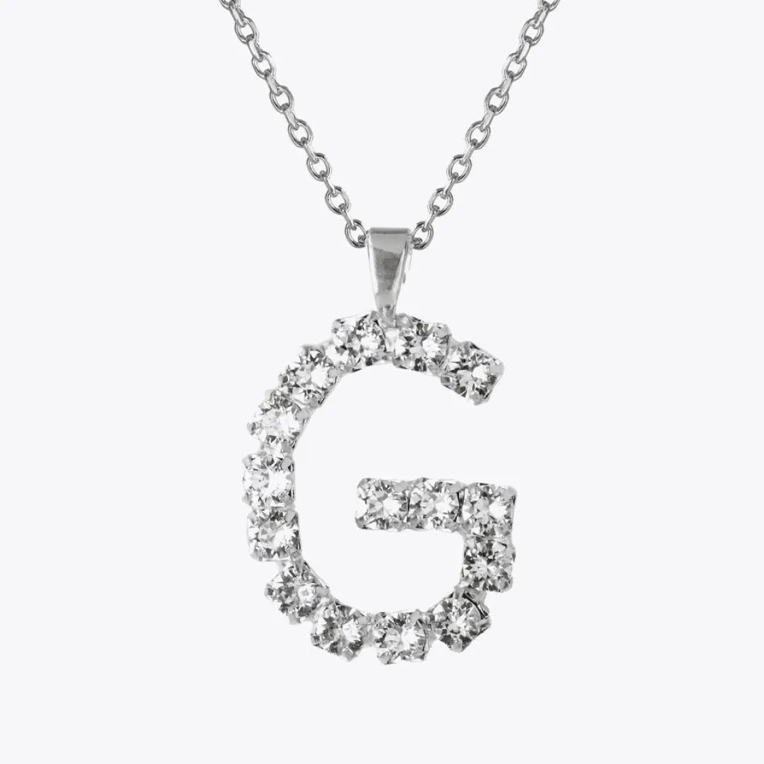 Caroline Svedbom Letter Necklace G/Crystal Cheap