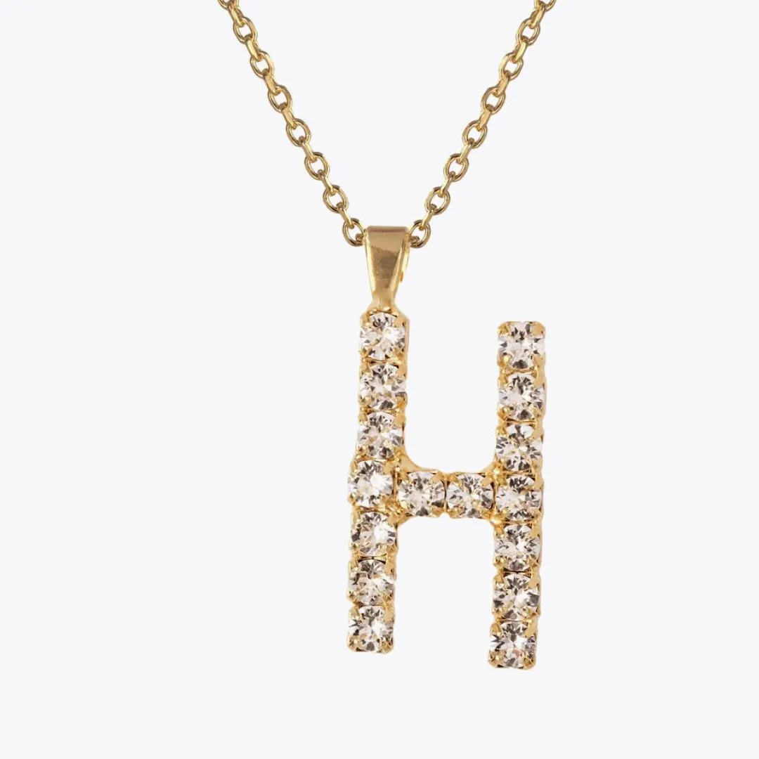 Caroline Svedbom Letter Necklace H/Crystal Store