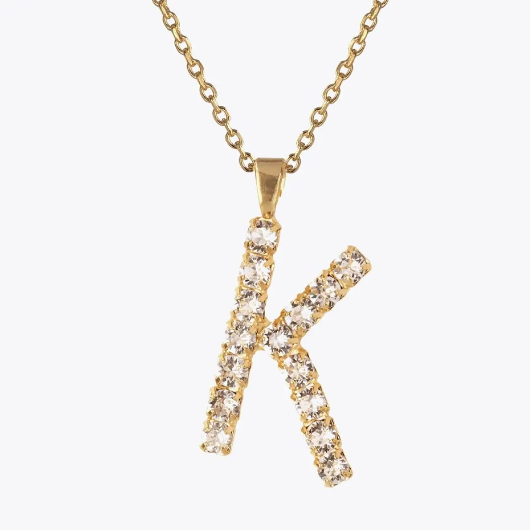 Caroline Svedbom Letter Necklace K/Crystal Cheap