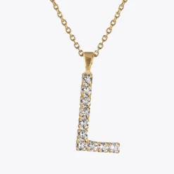 Caroline Svedbom Letter Necklace L/Crystal Store
