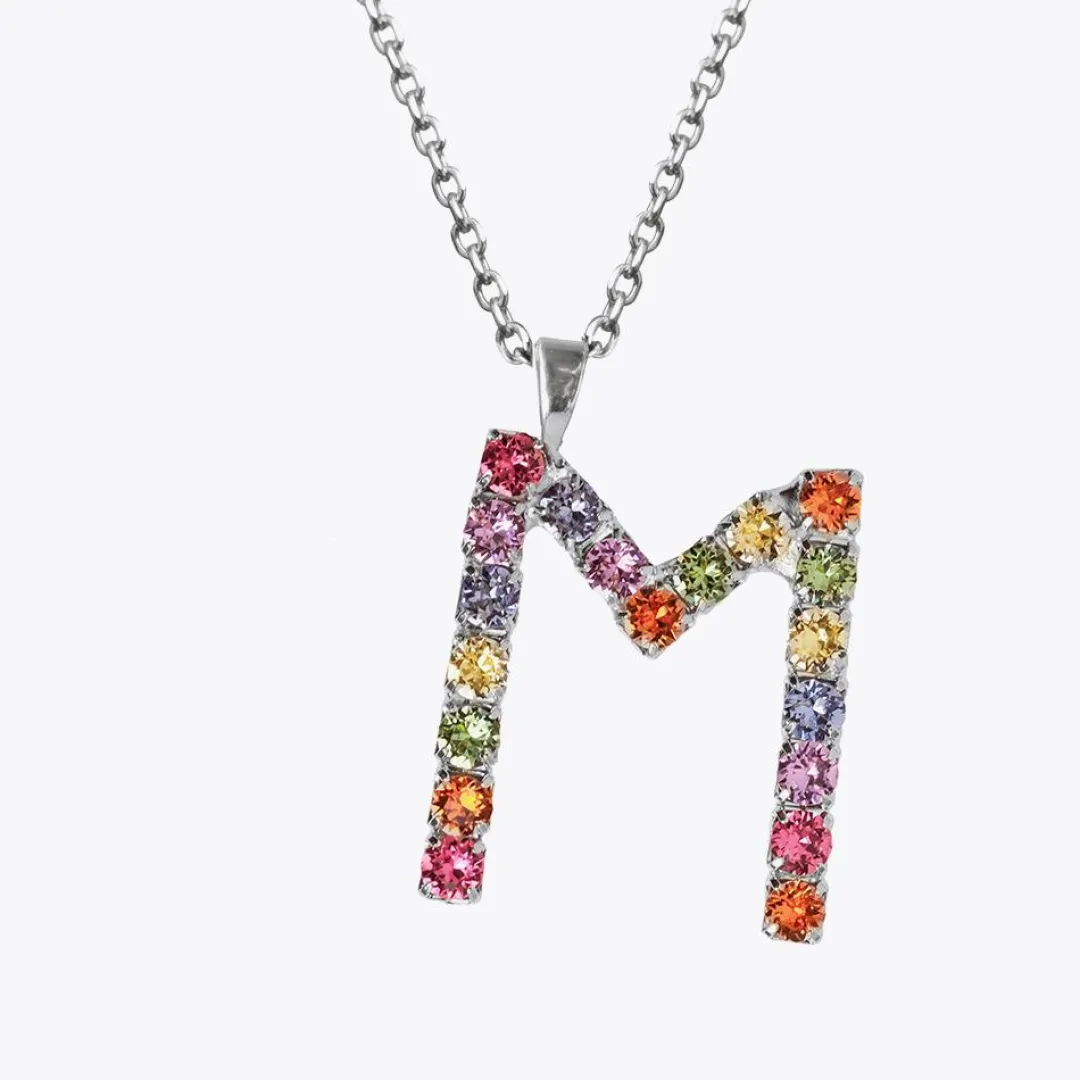 Caroline Svedbom Letter Necklace M/Rainbow Combo Cheap