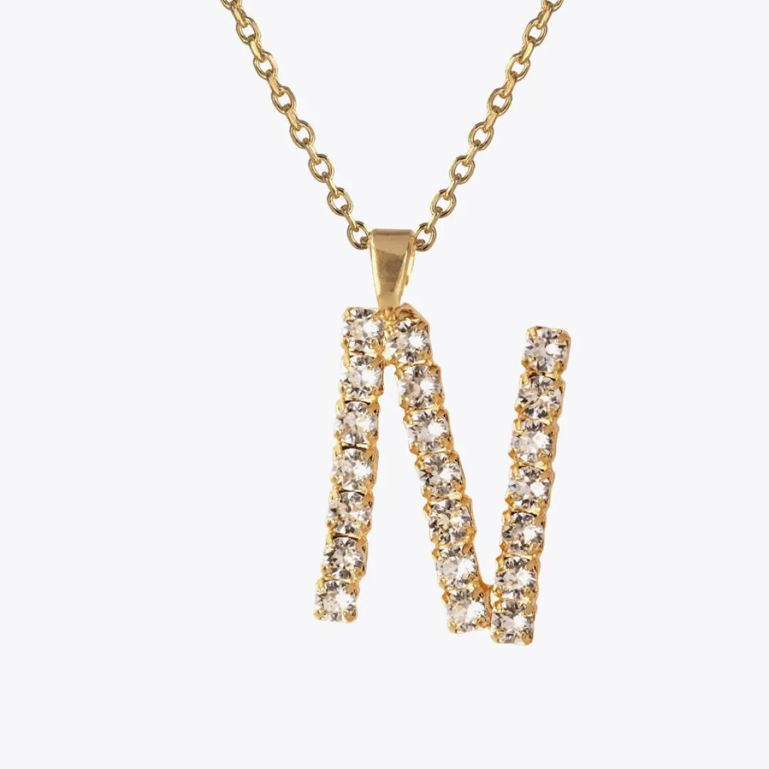 Caroline Svedbom Letter Necklace N/Crystal Store