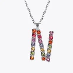 Caroline Svedbom Letter Necklace N/Rainbow Combo Outlet