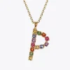 Caroline Svedbom Letter Necklace P/Rainbow Combo Discount