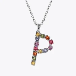 Caroline Svedbom Letter Necklace P/Rainbow Combo Discount