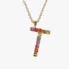 Caroline Svedbom Letter Necklace T/Rainbow Combo Outlet