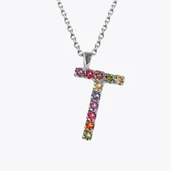 Caroline Svedbom Letter Necklace T/Rainbow Combo Outlet
