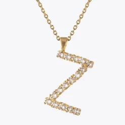 Caroline Svedbom Letter Necklace Z/Crystal Fashion