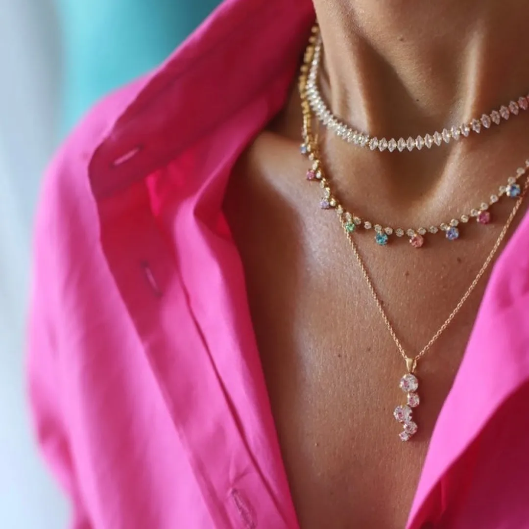 Caroline Svedbom Lily Necklace/Rainbow Combo Fashion