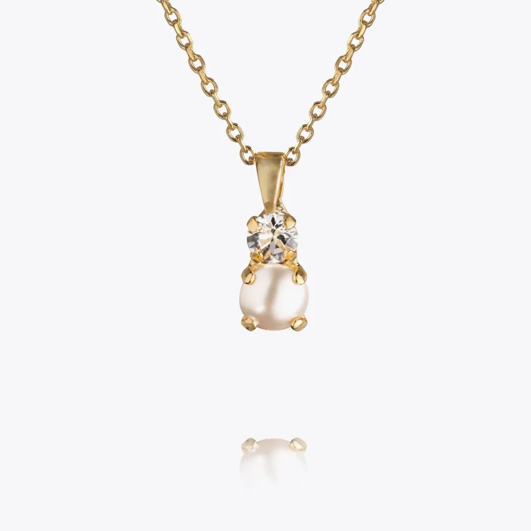 Caroline Svedbom Love Pearl Necklace/Pearl + Crystal Online