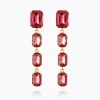 Caroline Svedbom Lydia Long Earrings Mulberry Red Flash Sale