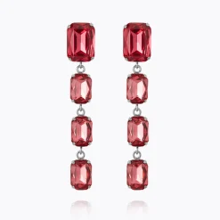Caroline Svedbom Lydia Long Earrings Mulberry Red Flash Sale