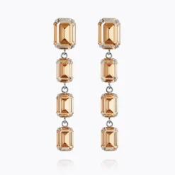 Caroline Svedbom Lydia Long Earrings Golden Shadow Hot