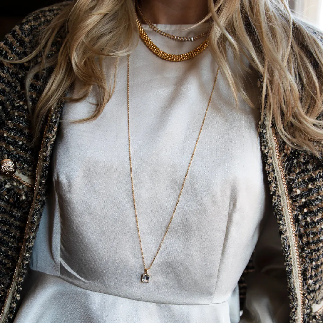 Caroline Svedbom Lydia Long Necklace Crystal Store
