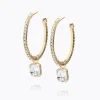 Caroline Svedbom Lydia Loop Earrings Crystal Flash Sale