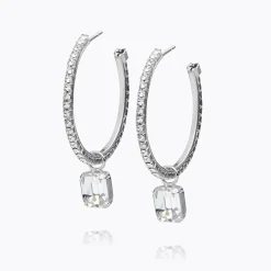Caroline Svedbom Lydia Loop Earrings Crystal Flash Sale