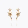Caroline Svedbom Melia Earrings/Crystal/Golden Shadow Best