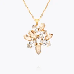 Caroline Svedbom Melia Necklace/Crystal/Golden Shadow Best