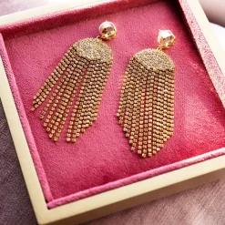 Caroline Svedbom Melinda Earring/Golden Shadow + Vintage Rose New