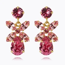 Caroline Svedbom Mini Dione Earrings Light Rose + Rose Fashion