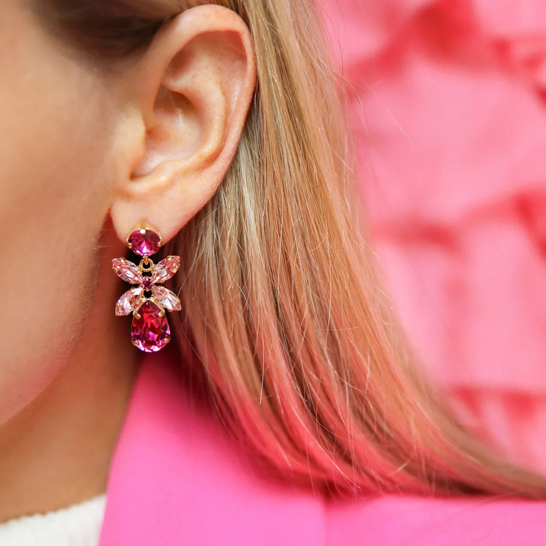 Caroline Svedbom Mini Dione Earrings Light Rose + Rose Fashion
