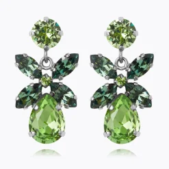 Caroline Svedbom Mini Dione Earrings Peridot + Erinite Clearance