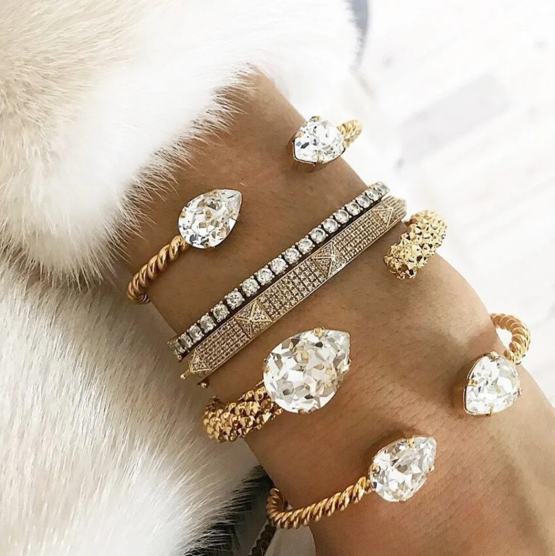 Caroline Svedbom Mini Drop Bracelet Crystal Flash Sale