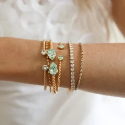 Caroline Svedbom Mini Drop Bracelet Chrysolite Flash Sale