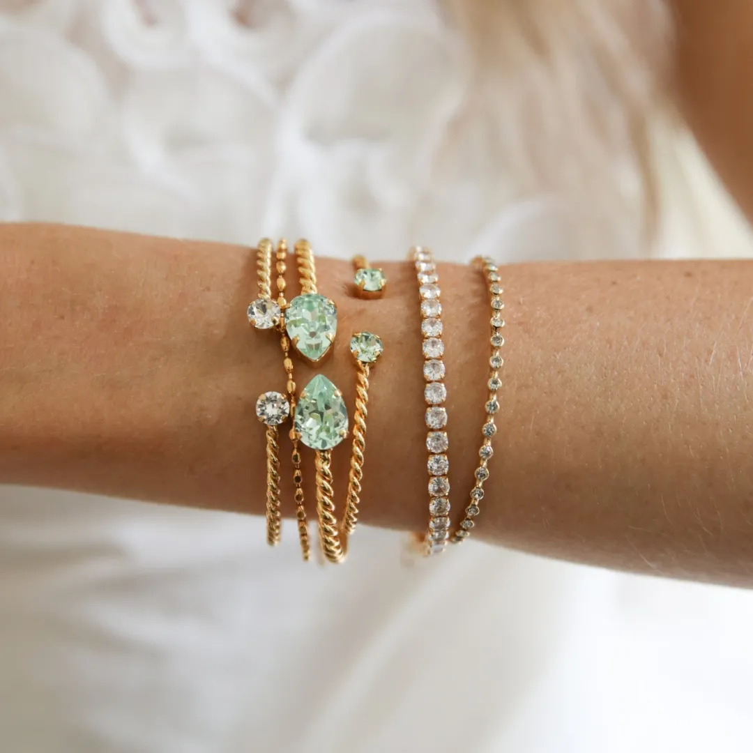 Caroline Svedbom Mini Drop Bracelet Chrysolite Flash Sale