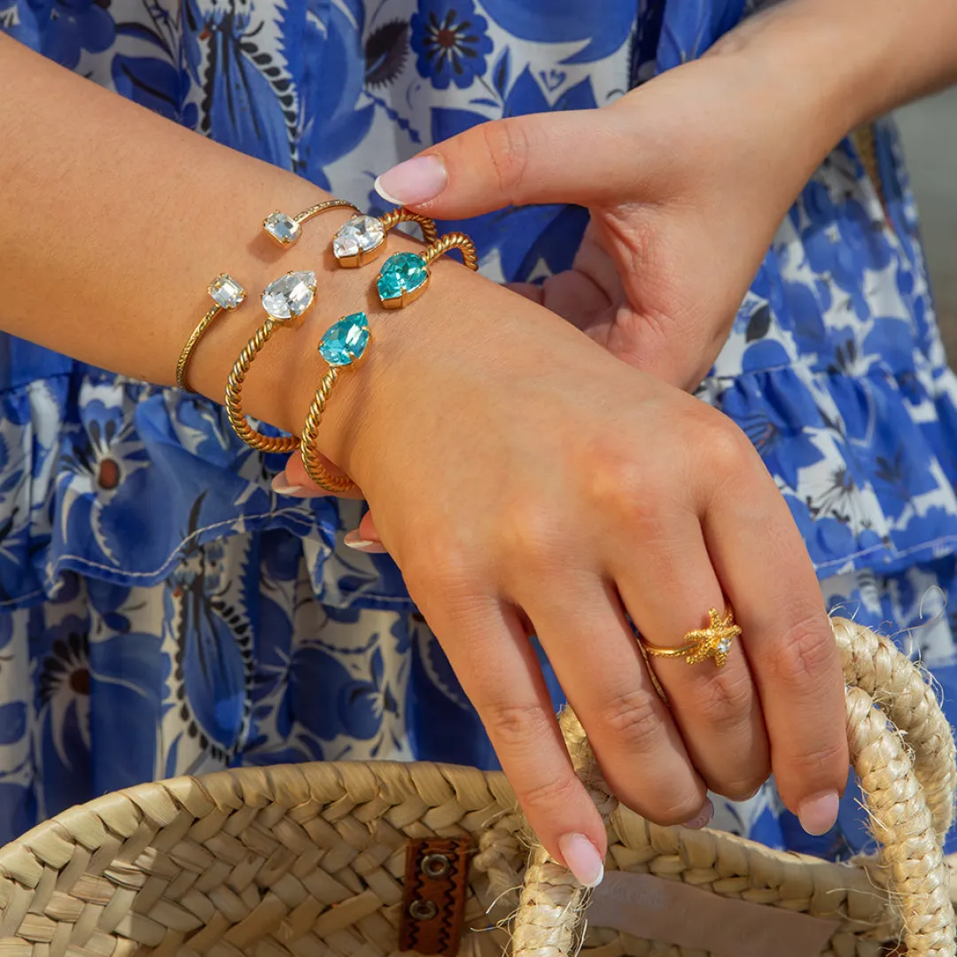 Caroline Svedbom Mini Drop Bracelet Light Turquoise Hot
