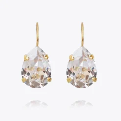 Caroline Svedbom Mini Drop Clasp Earrings Crystal Sale