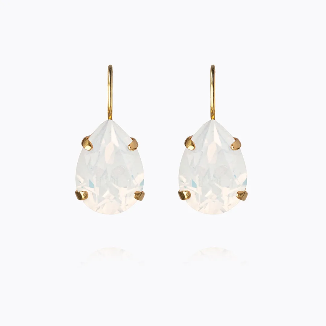 Caroline Svedbom Mini Drop Clasp Earrings White Opal Flash Sale