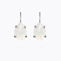 Caroline Svedbom Mini Drop Clasp Earrings White Opal Flash Sale