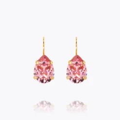 Caroline Svedbom Mini Drop Clasp Earrings Light Rose Flash Sale