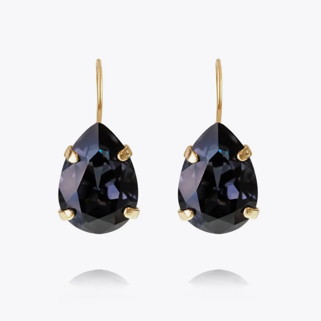 Caroline Svedbom Mini Drop Clasp Earrings Graphite Best
