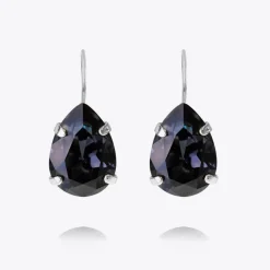 Caroline Svedbom Mini Drop Clasp Earrings Graphite Best