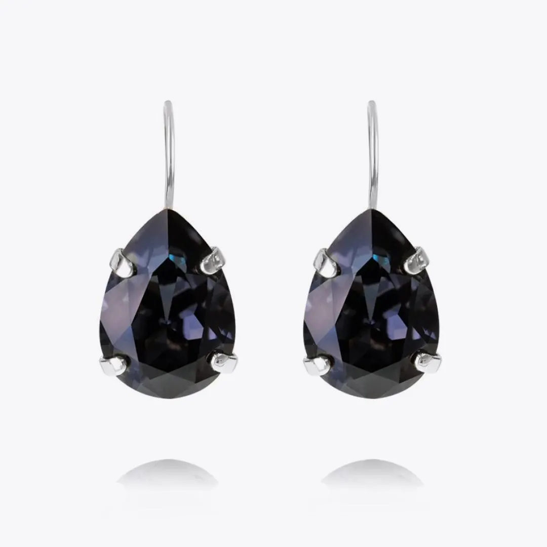Caroline Svedbom Mini Drop Clasp Earrings Graphite Best