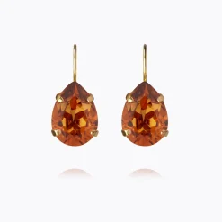 Caroline Svedbom Mini Drop Clasp Earrings Light Amber Flash Sale