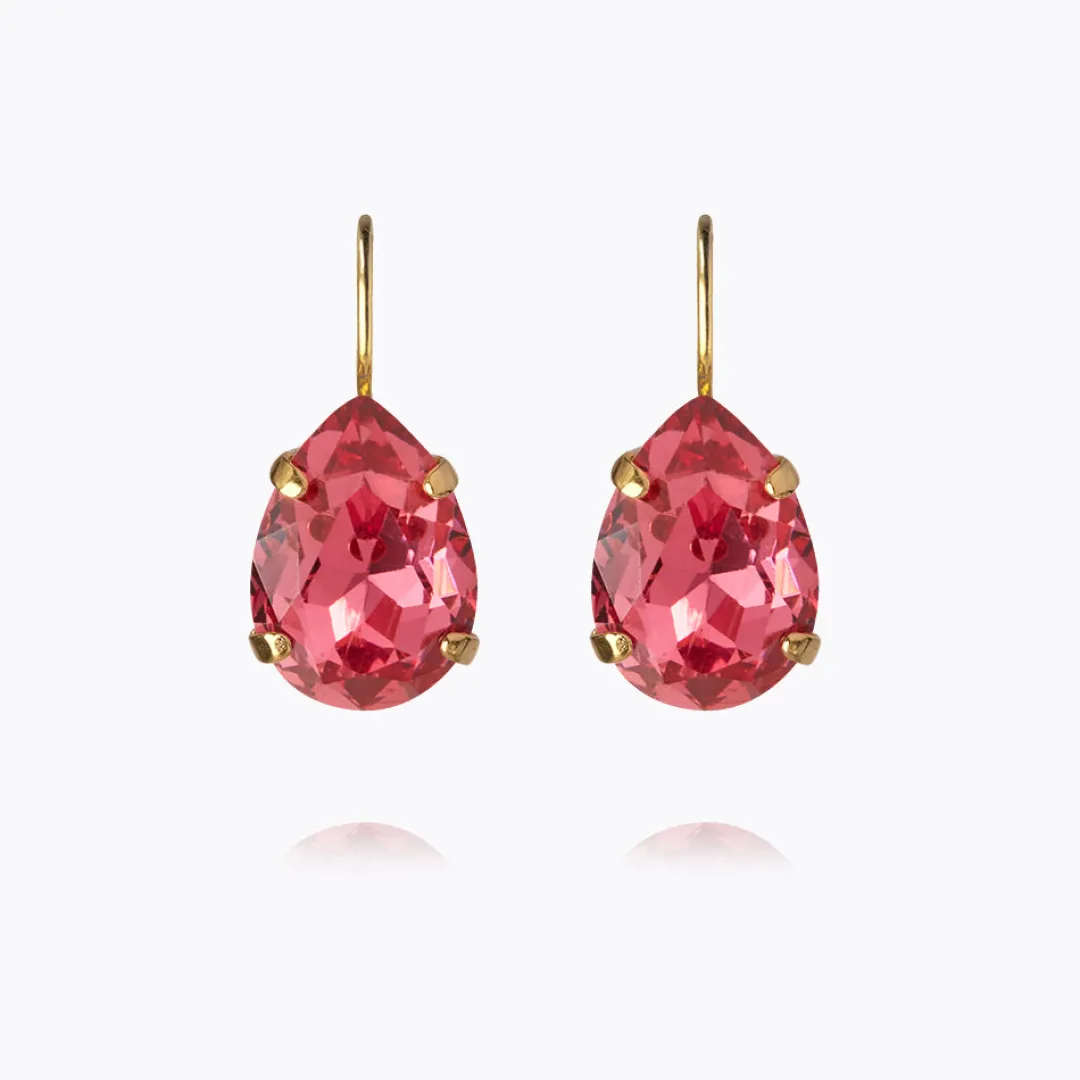 Caroline Svedbom Mini Drop Clasp Earrings Mulberry Red Cheap
