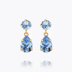 Caroline Svedbom Mini Drop Earrings Light Sapphire Cheap
