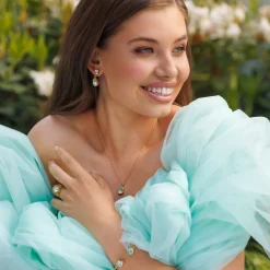 Caroline Svedbom Mini Drop Earrings Chrysolite Shop